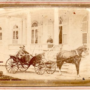 D. Isabel e D. Gastão. Palacio da Princeza. Petrópolis, c. 1875. Revert Henri Klumb. Albúmen, carte cabinet, 10,9 x 16,5 cm. Arquivo Grão-Pará. Especial cortesia de D. Pedro Carlos de Orleans e Bragança.